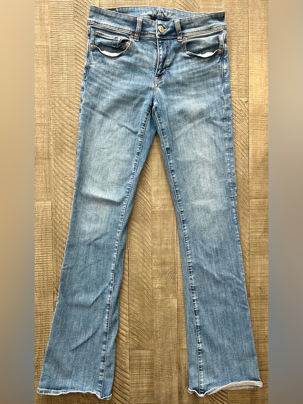 American Eagle Outfitters Flare Jeans - Size 8 X-LONG
